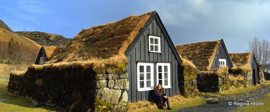 Skógar turf houses in South-Iceland Skógar turf houses in South-Iceland