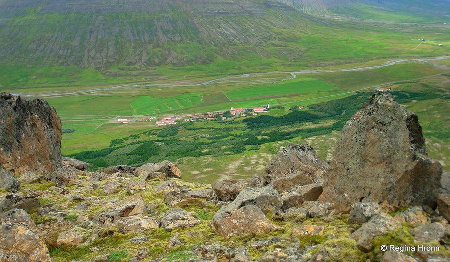 Mt. Gvendarskál overlooking Hólar in north Iceland