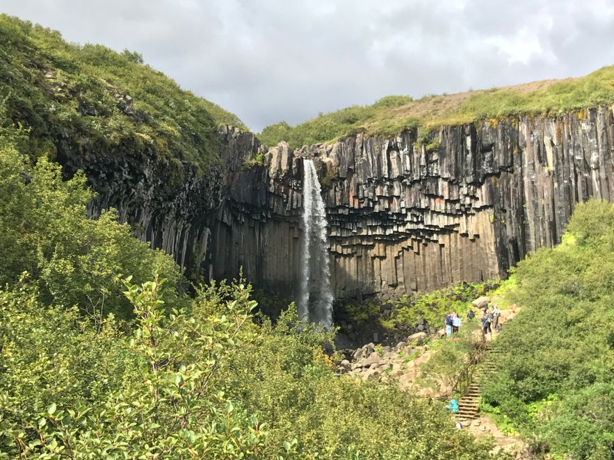 Der Svartifoss ist klein aber fein