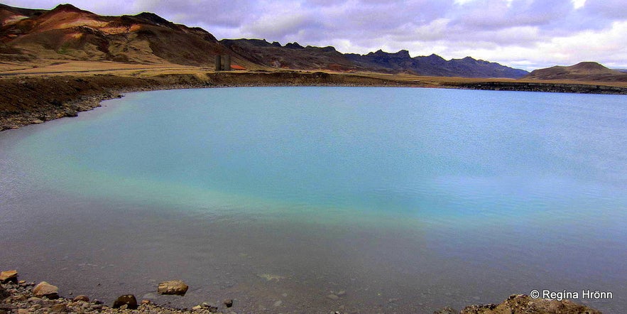 The explosion crater Grænavatn SW-Iceland