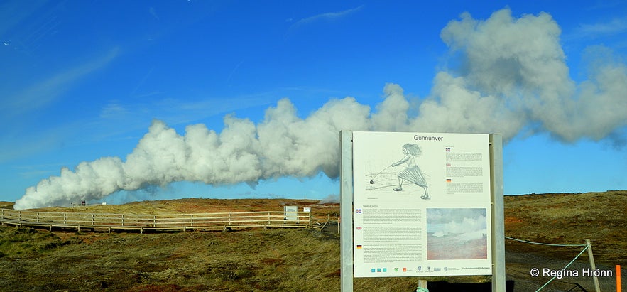 Gunnuhver Mud Pool in Reykjanes in SW-Iceland