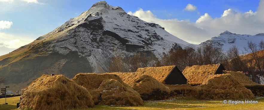 Skógar turf house in South-Iceland