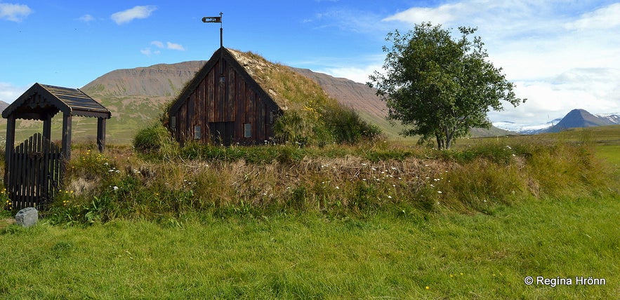 Grafarkirkja turf church in North-Iceland