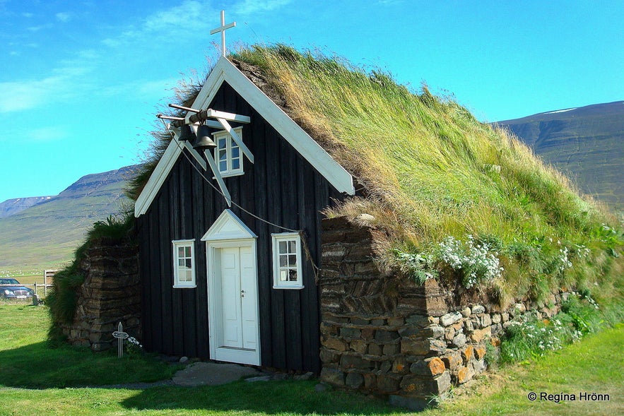 Saurbæjarkirkja turf church in North-Iceland Saurbæjarkirkja turf church in North-Iceland