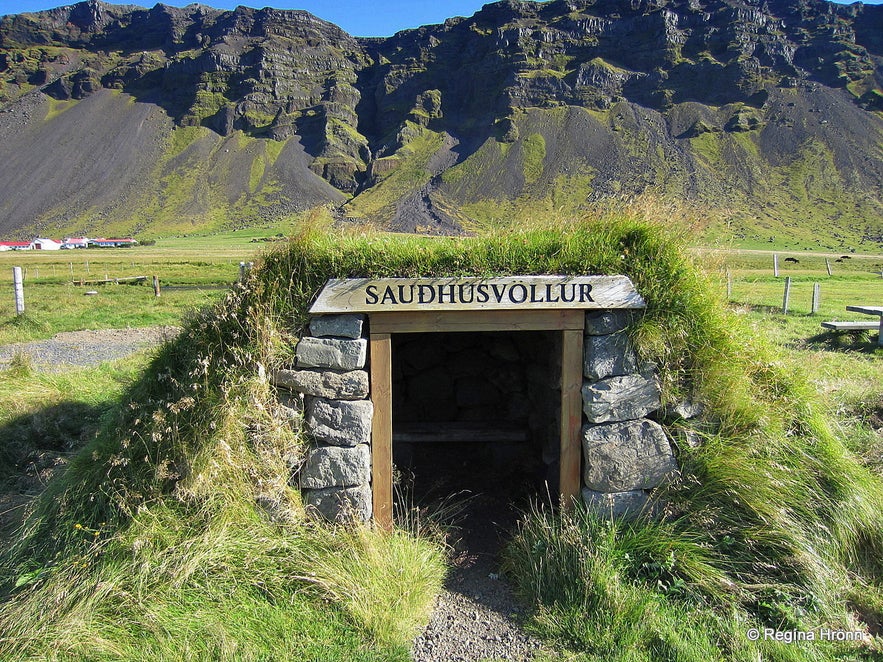 Sauðhúsvöllur turf shed in South-Iceland Sauðhúsvöllur turf shed in South-Iceland