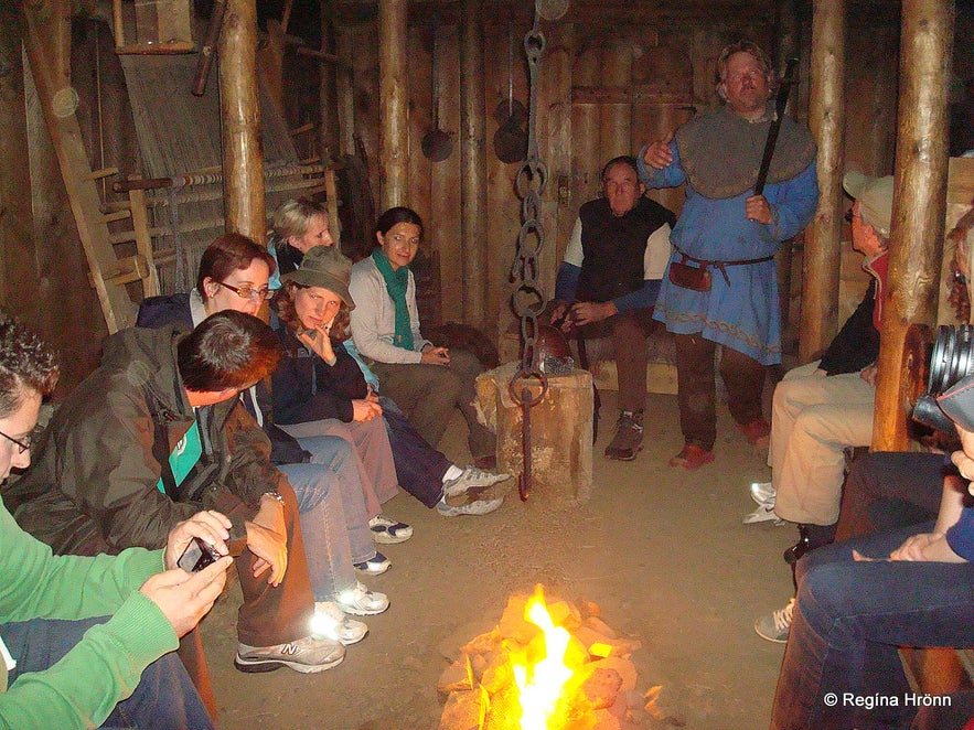 Eiríksstaðir - the turf house of Erik the Red in West-Iceland inside