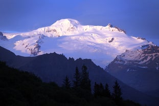 Hvannadalshnukur is located in Vatnajokull National Park and is the highest peak in Iceland.