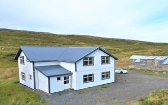 Lindarholl Guesthouse in East Iceland features a cozy two-story accommodation.