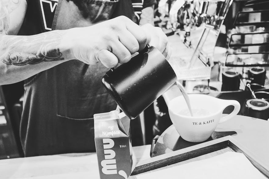 Brewing coffee in Reykjavík's Food Hall Hlemmur