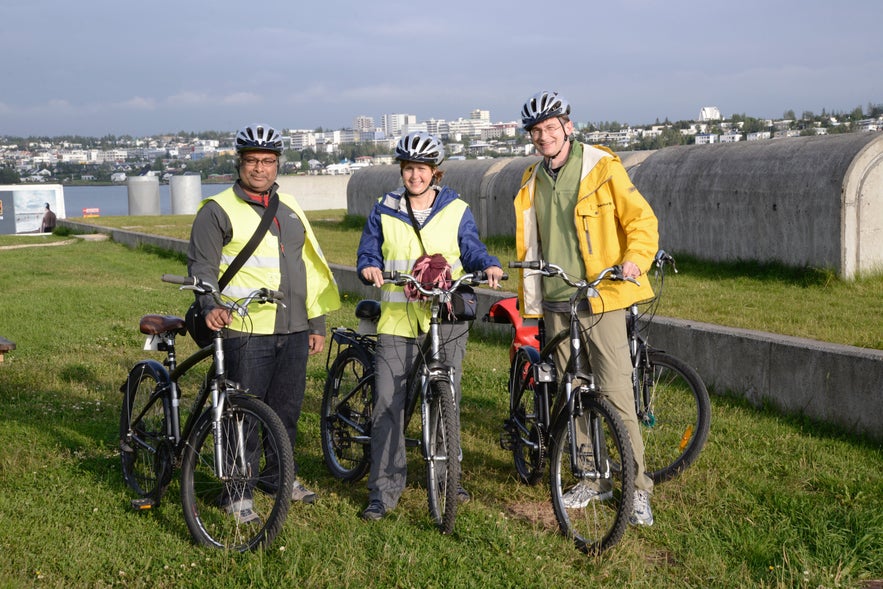 These cyclists have taken the mature standpoint and donned a helmet.