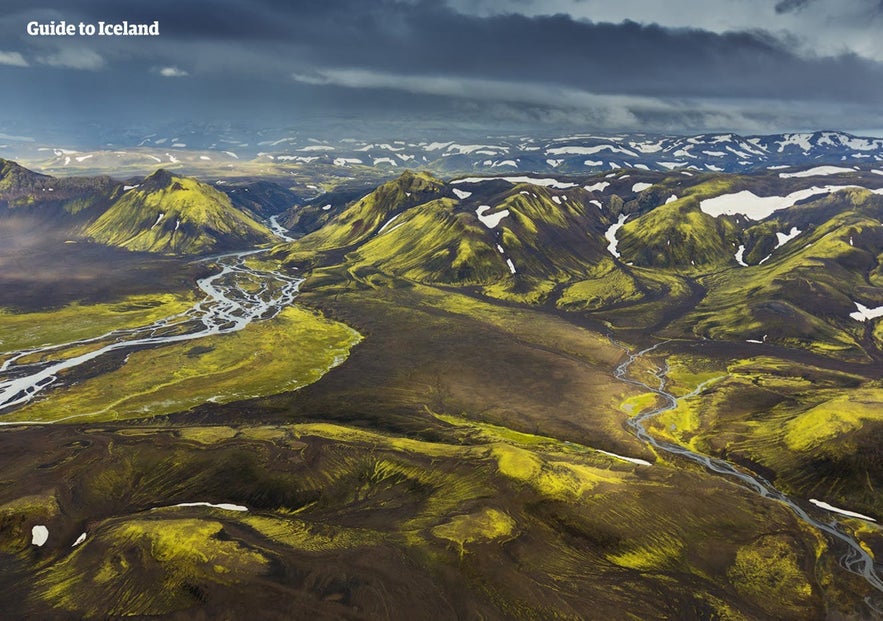 The Central Highlands of Iceland are only accessible during the summer months.