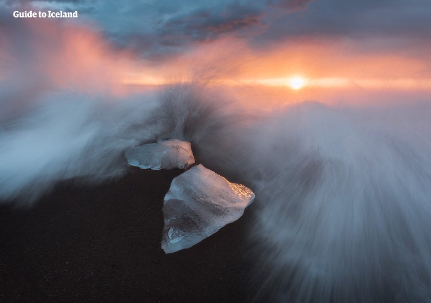 Diamantstranden byder på helt fantastiske fotograferingsmuligheder.