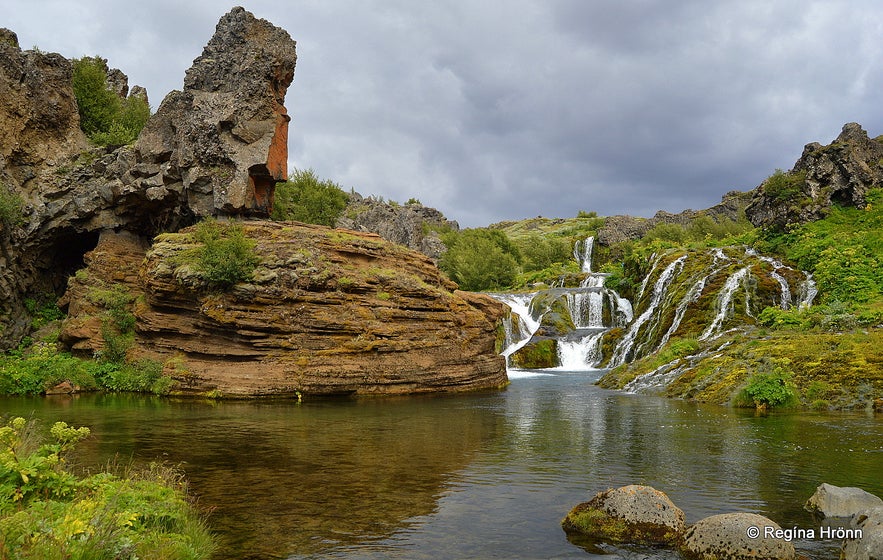 Lava caves and formations at Gjáin