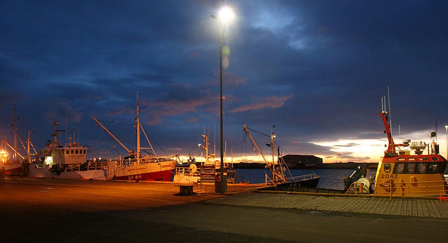 Port w Höfn í Hornafirði.