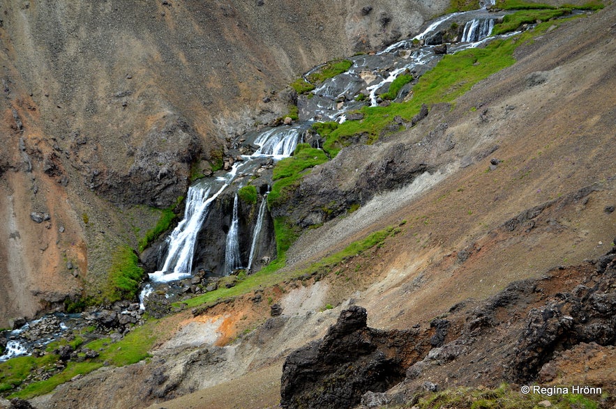 Djúpagil canyon and Djúpagilsfoss waterfall