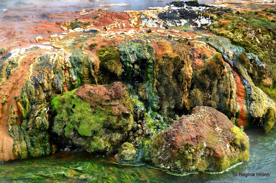 Beautiful geothermal colours in Reykjadalur