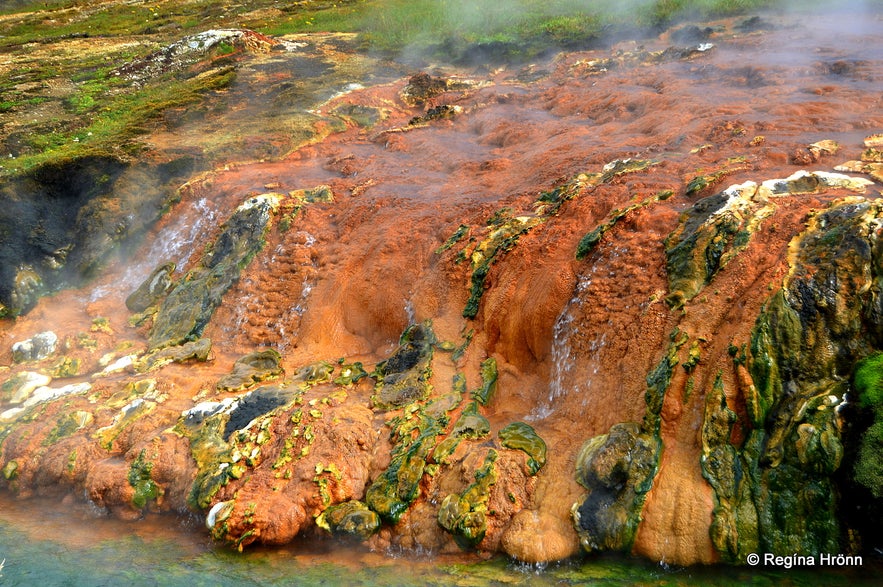 Beautiful geothermal colours in Reykjadalur