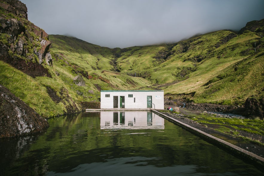 Seljavallalaug is a free entry hot pool in Iceland