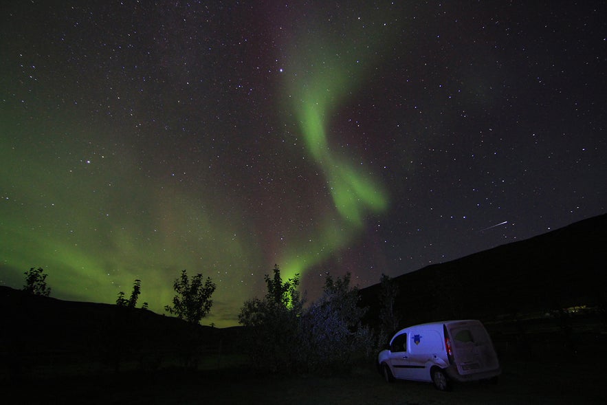 Camp under the Northern Lights