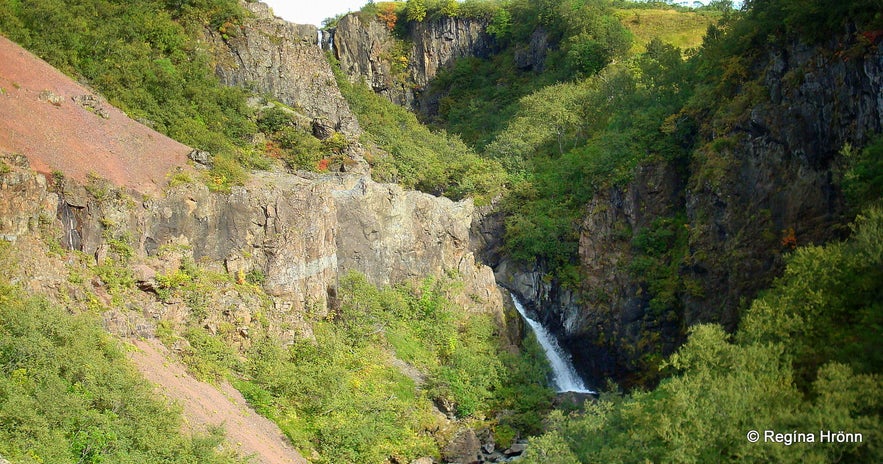 Þjófafoss waterfalli in Skaftafell