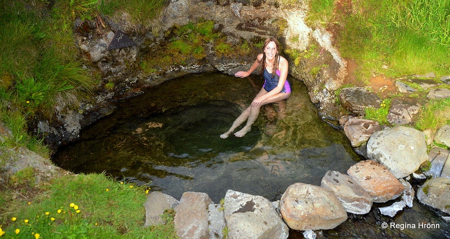 The other Gvendarlaug in which it allowed to bathe at Holel Laugarhóll at Strandir