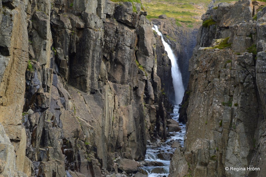 Goðafoss waterfall in Bjarnarfjörður Westfjords