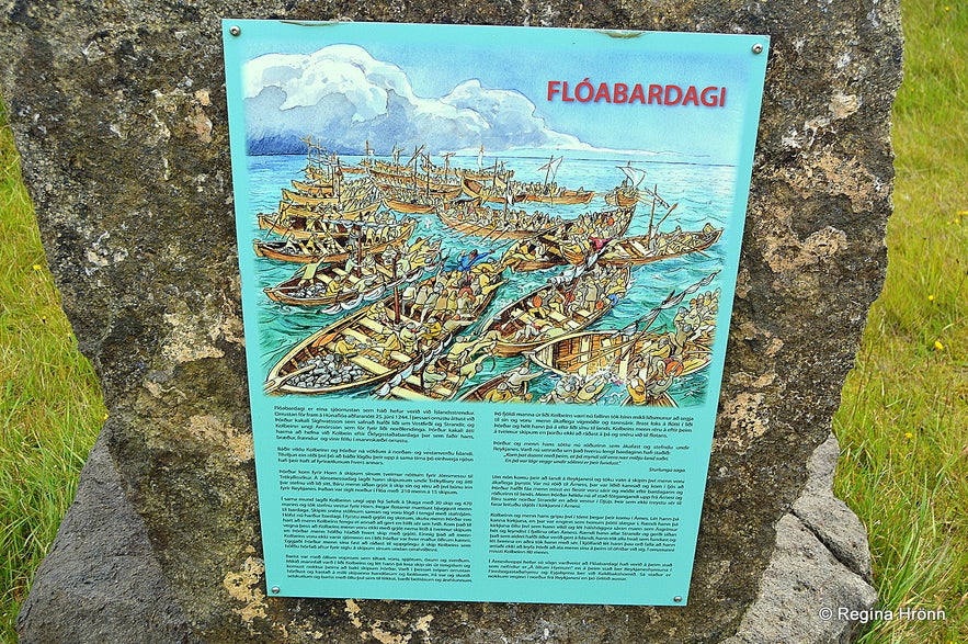 Trékyllisvík at Strandir -The memorial for Flóabardagi at Strandir 