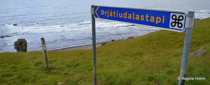 Þrjátíudalastapi rock at Strandir