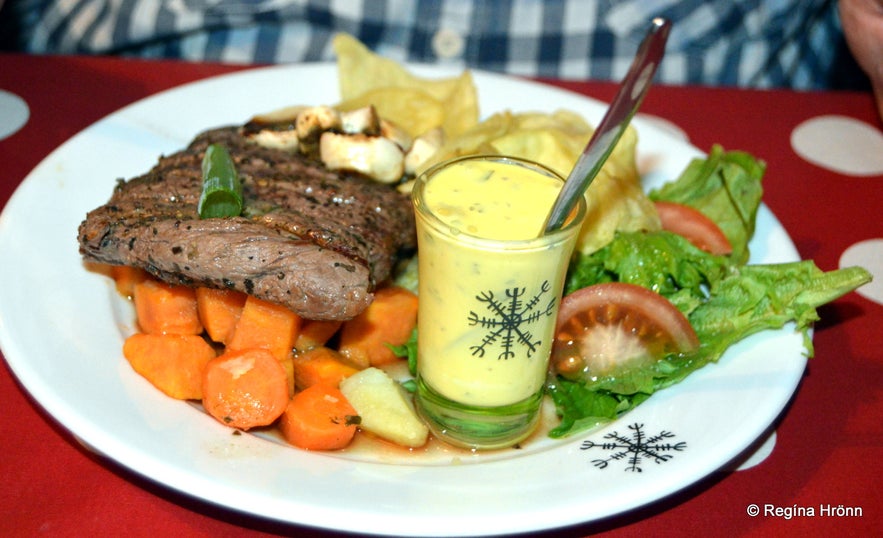 Food at the Restaurant Galdur in Hólmavík