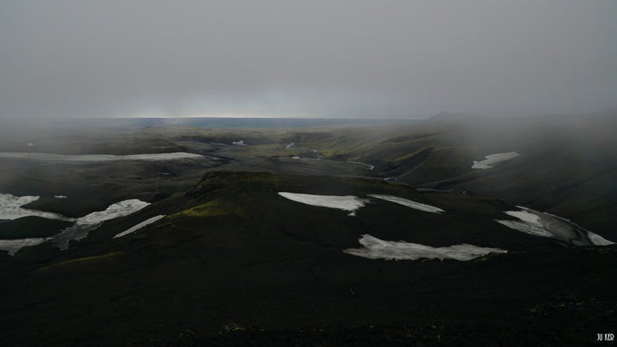 Fimmvörðuháls en Islande