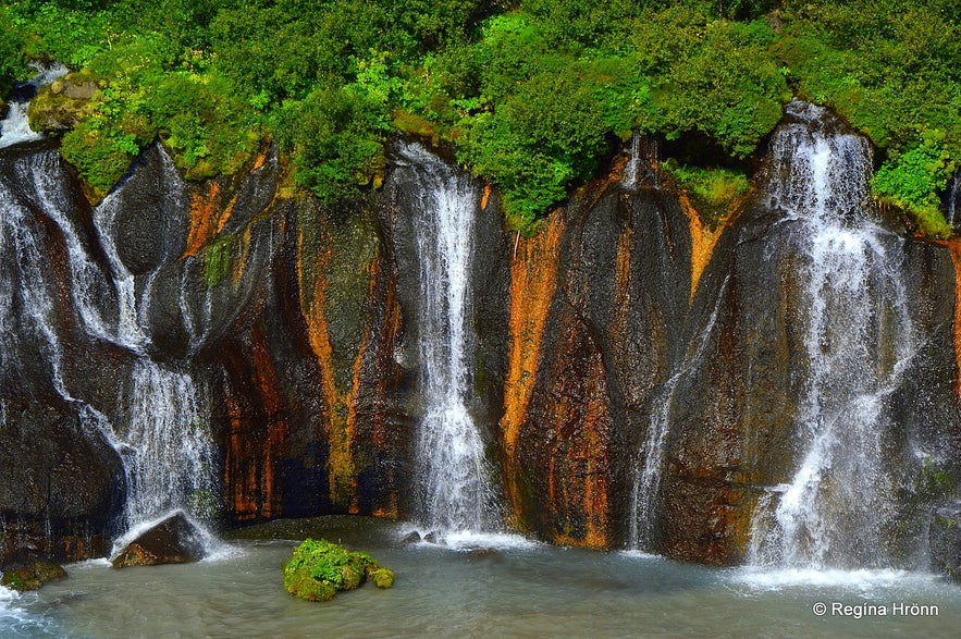 Hraunfossar waterfalls West Iceland