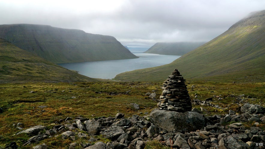 Un des paysages de la réserve d'Hornstrandir