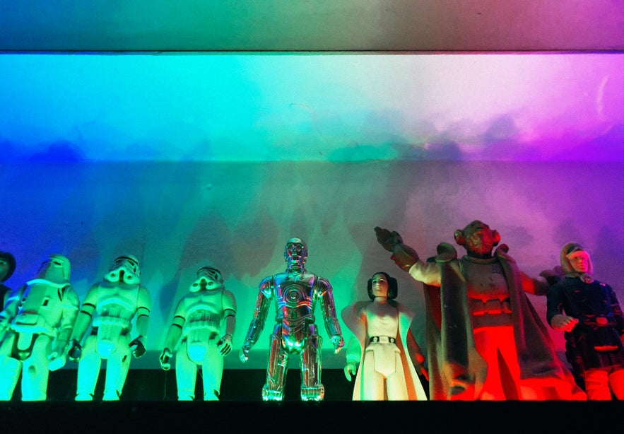 See a collection of Star Wars figurines at Freddi Arcade & Toy Museum