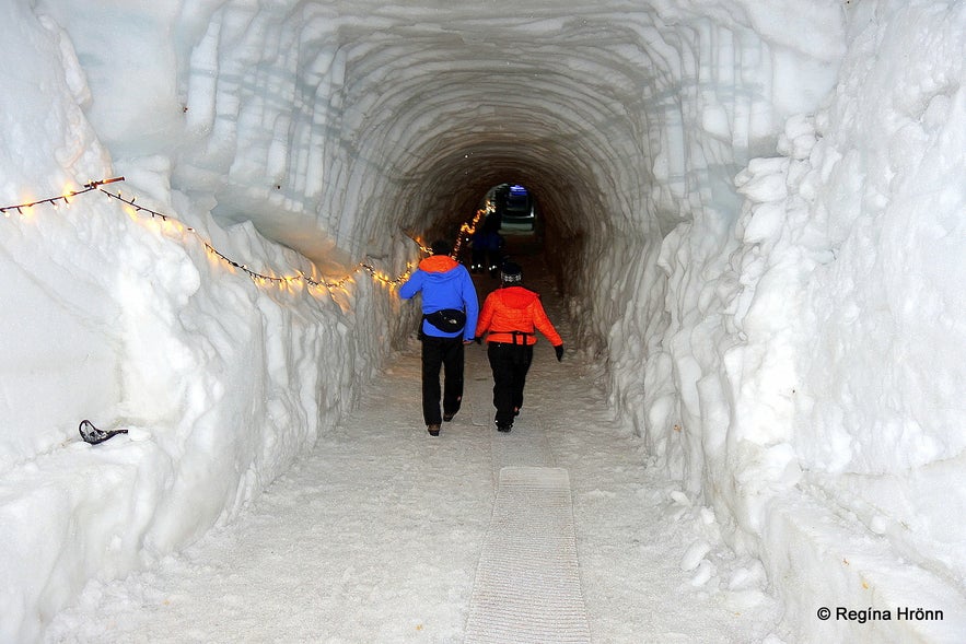 Inside the Ice Cave Tunnel in Langjökull Glacier in Iceland - Into the Glacier