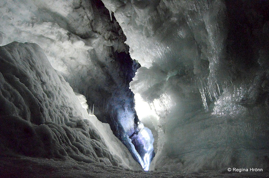 Inside the Ice Cave Tunnel in Langjökull Glacier in Iceland - Into the Glacier