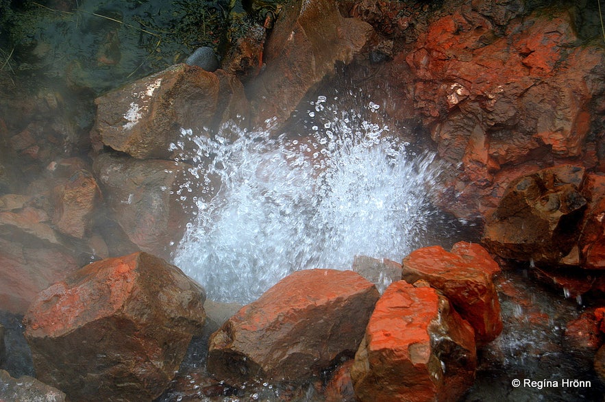 Deildartunguhver hot spring in W-Iceland