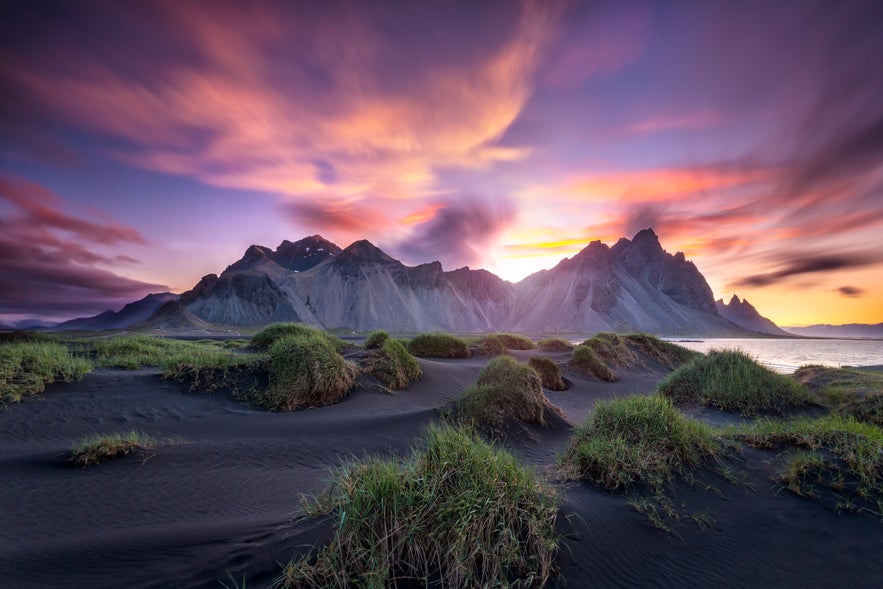 摄影圣地西角山沙滩Vestrahorn