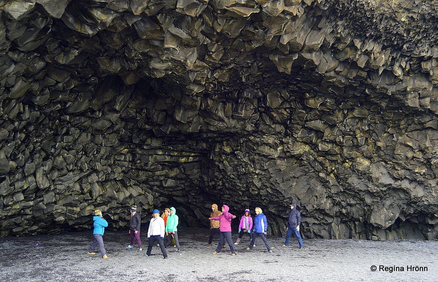 A lava cave at Reynisfjara beach