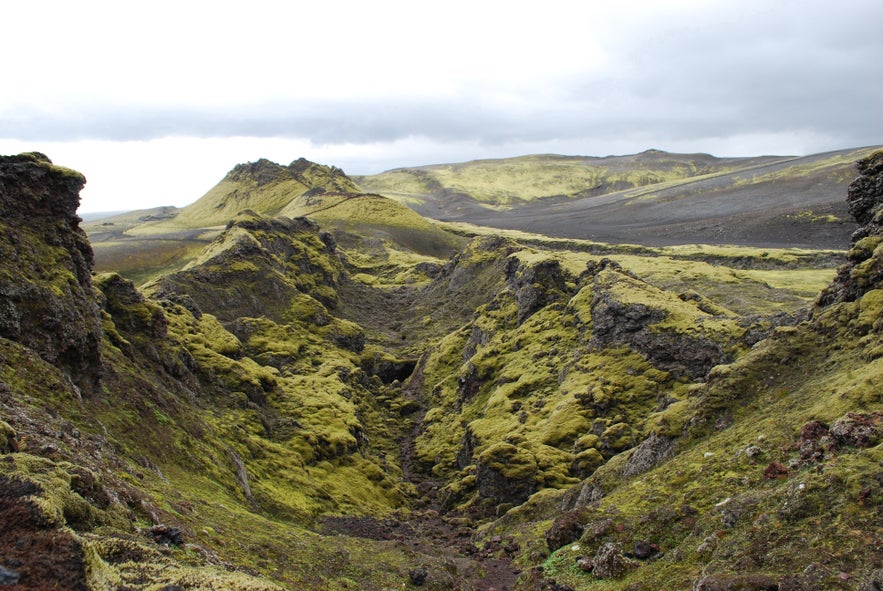 1789年に起きた火山噴火によってできたラキ・クレーター