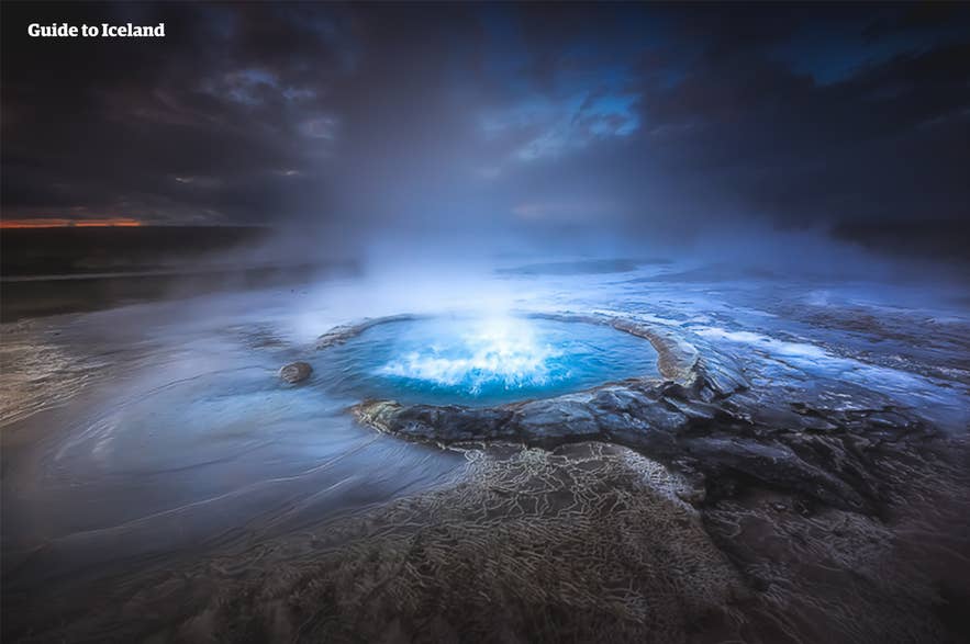 この地熱地帯で撮影できる素晴らしい写真の一例。