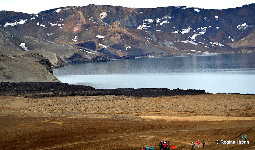 Lake Öskjuvatn in the highland of Iceland