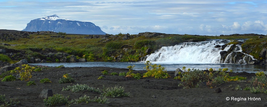 Grafarlönd river and Gáski waterfall