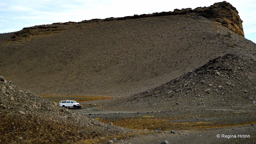 Hrossaborg crater in North-Iceland