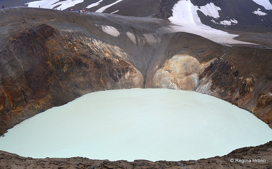 Víti explosion crater by Askja