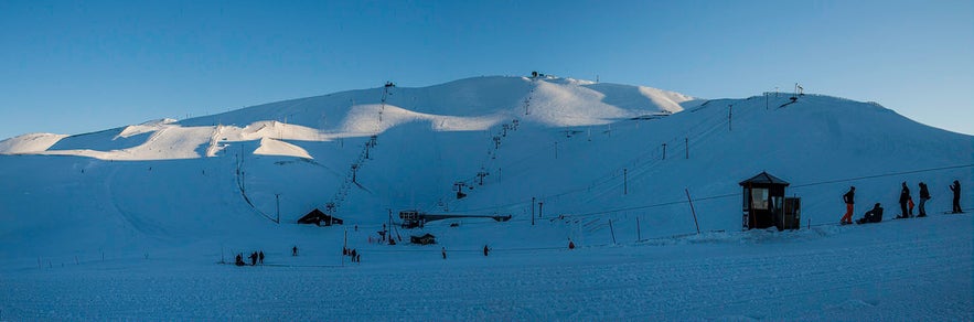 冰島的藍山滑雪場