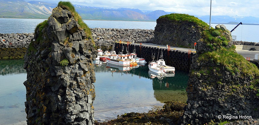 Bird cliffs near Arnarstapi on Snæfellsnes peninsula in west Iceland