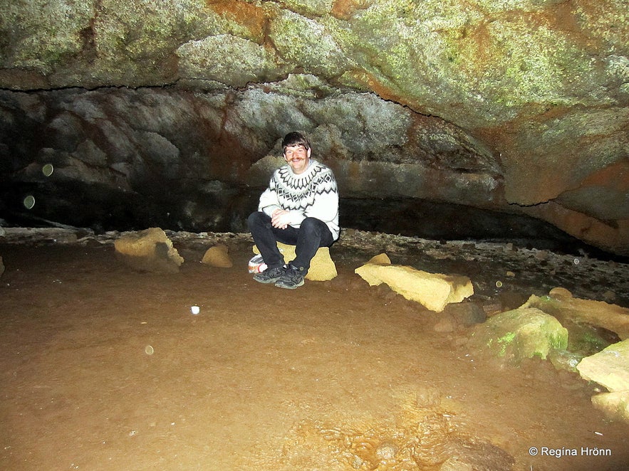 Inside Eyvindarhellir Cave at Hveravellir Inside Eyvindarhellir Cave at Hveravellir