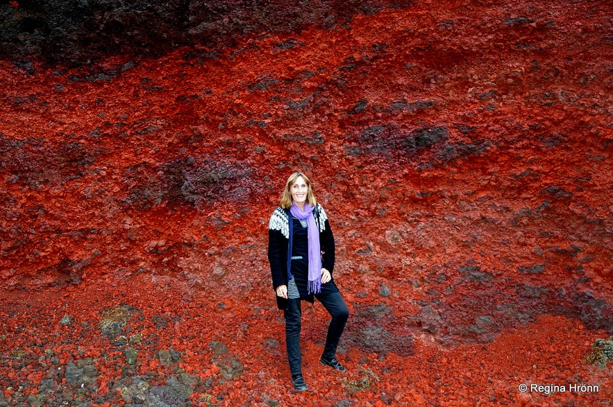 Regína in Tjarnarhólar craters South-Iceland