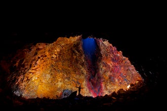 Þríhnúkagígur volcano's chamber is enormous, larger that the Statue of Liberty!