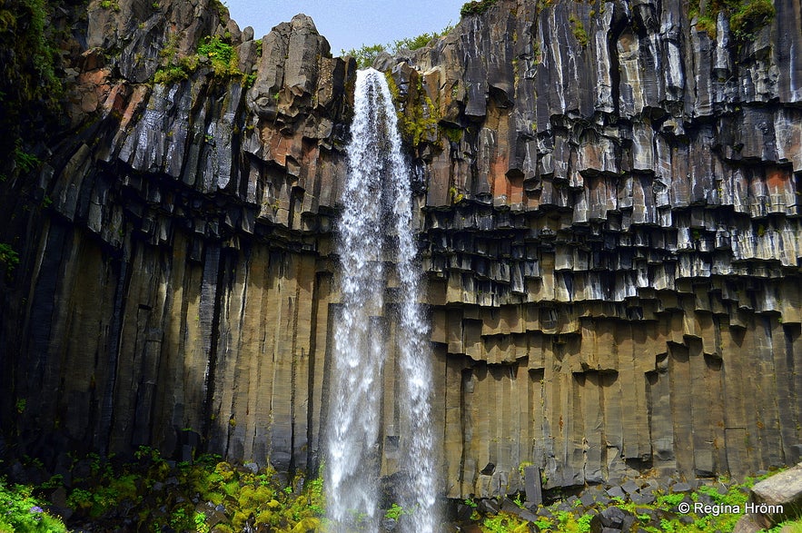 Svartifoss waterfall at Skaftafell